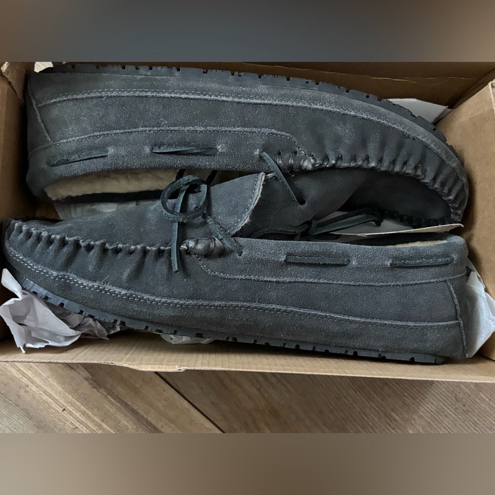 Sperry Men’s size 10 “Brandon” Slippers in Charcoal NEW
